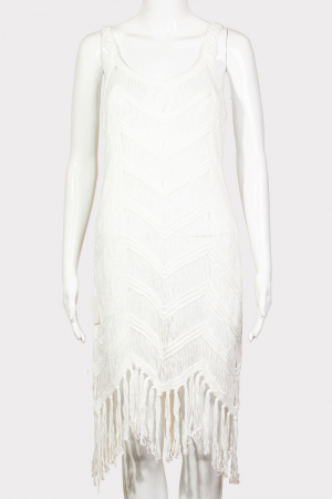 Long Dress Fringe Cover Up