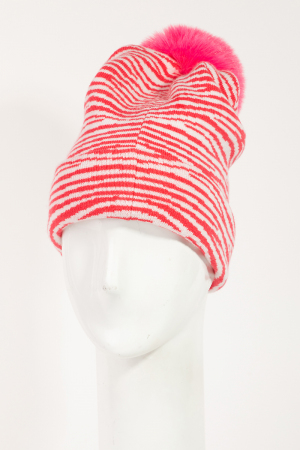 Zebra Striped Beanie
