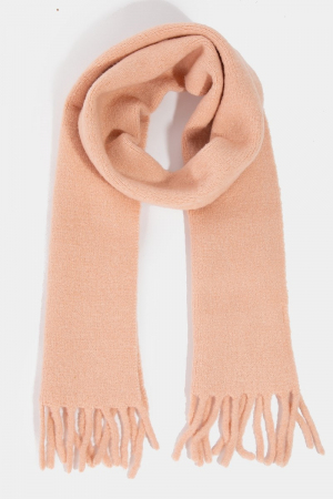 Soft Fringe Fabric Scarf