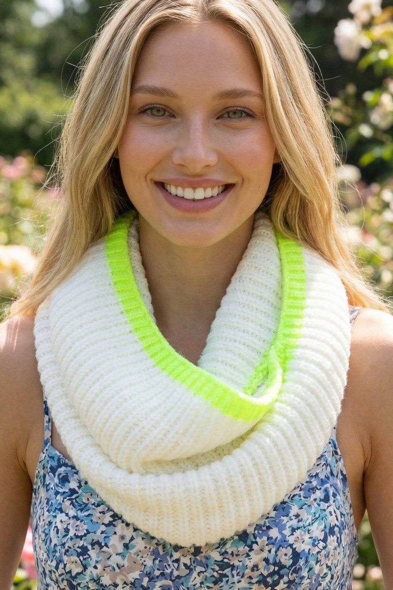 Ribbed Stitch Infinity Scarf