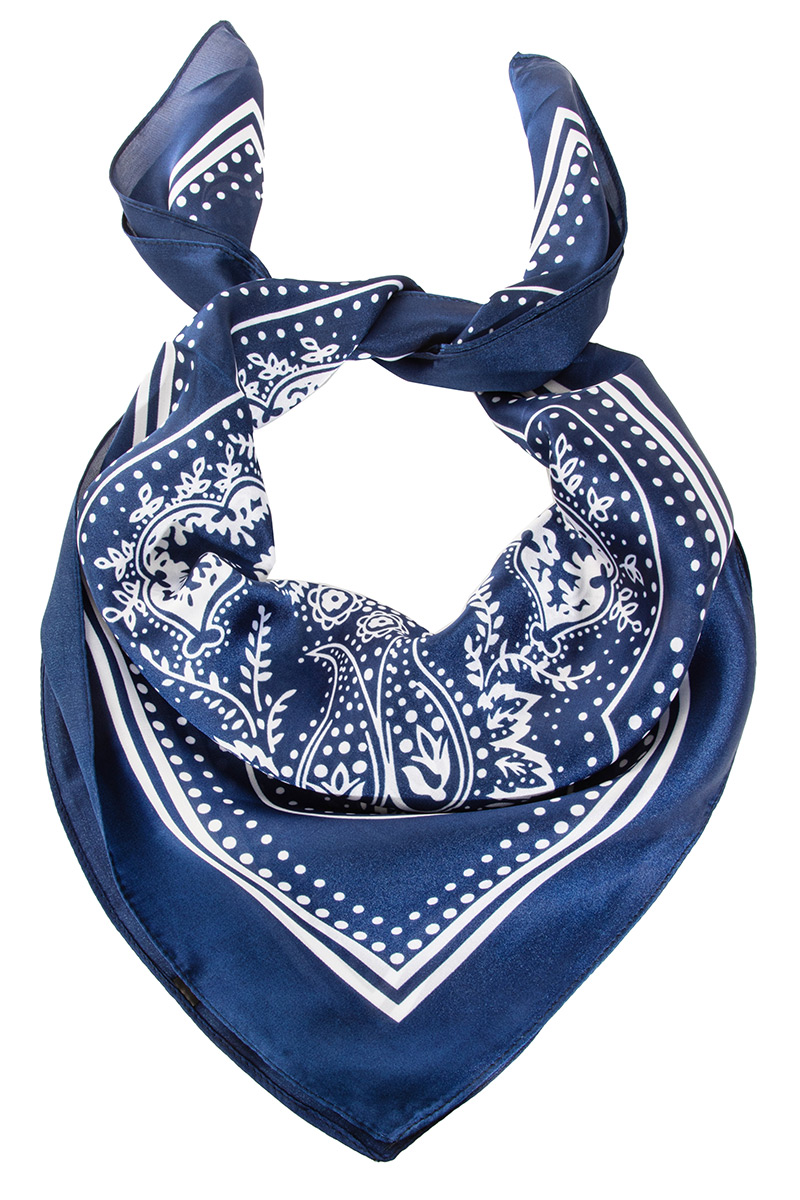 Light Paisley Design Square Bandana Scarf