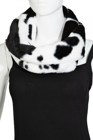 Cowhide Print Infinity Scarf