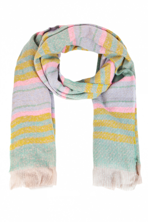 Oblong Striped Winter Scarf