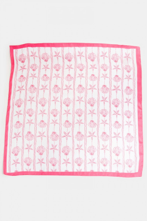 Sealife Seashells And Starfish Bandana Scarf