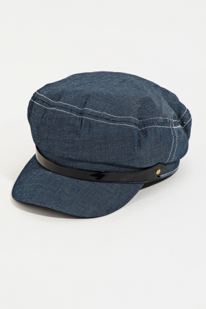Denim Captain Hat