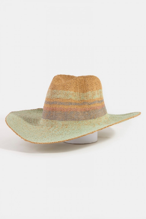 Spring Hue Sun Raffia Straw Hat