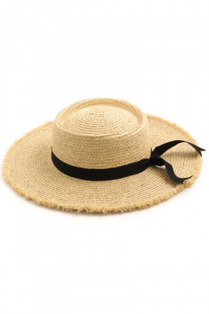 Ribbon Bow Strap Straw Sun Hat