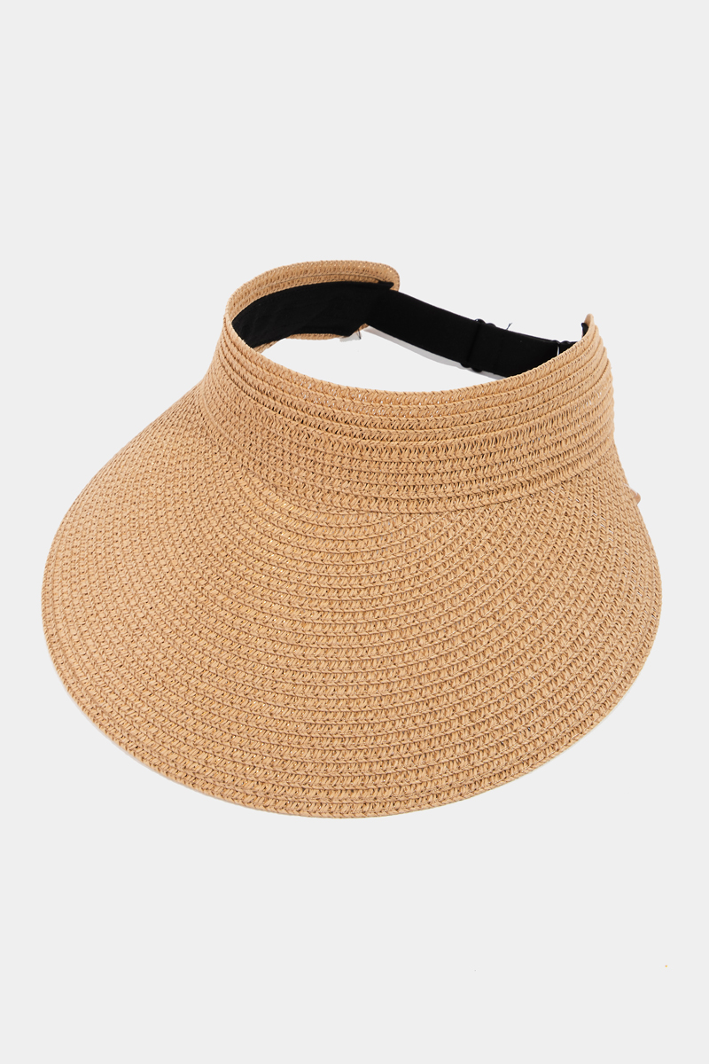 Natural Straw Fashion Visor