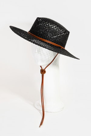 Straw Braided Flat Top Fashion Hat