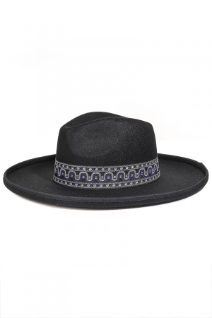 Boho Stripe Pattern Strap Fashion Hat