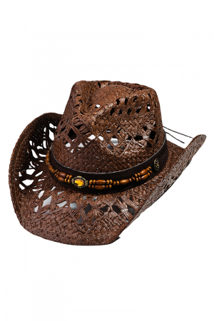 Braided Straw Fashion Western Cowboy Hat