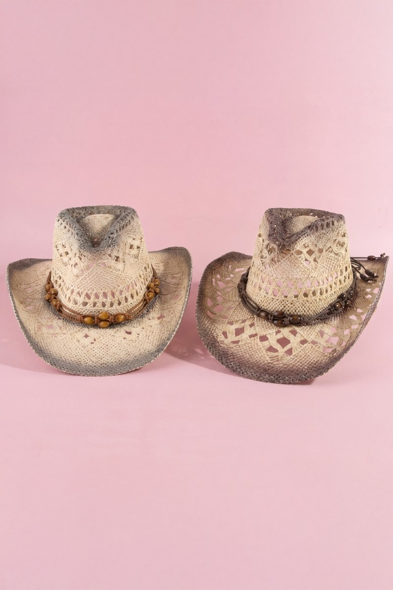 Braided Straw Fashion Cowboy Hat