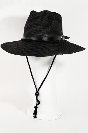 Straw Braided Belt Strap Fashion Hat