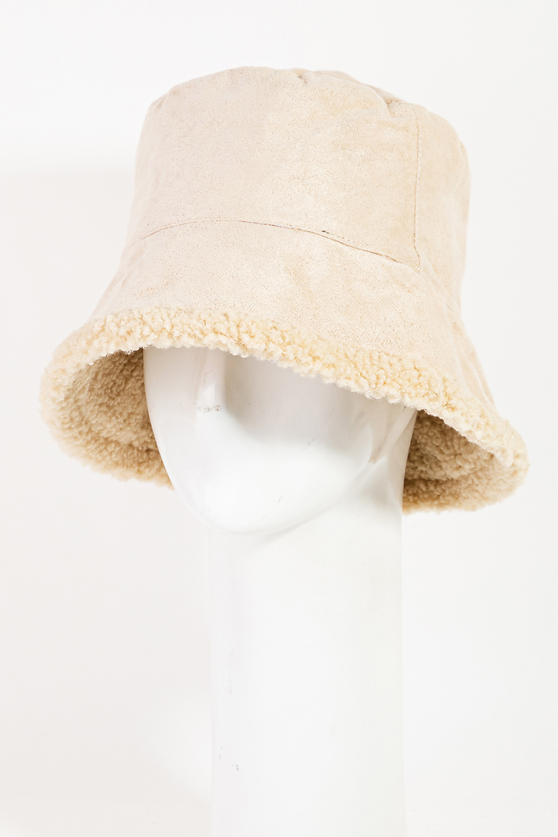 Faux Teddy Fur Bucket Hat