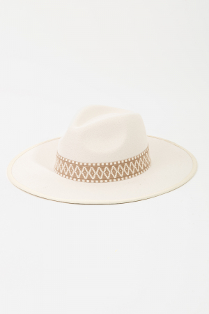 Boho Braided Band Fedora Hat