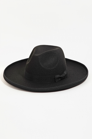 Ribbon Bow Tie Fedora Hat