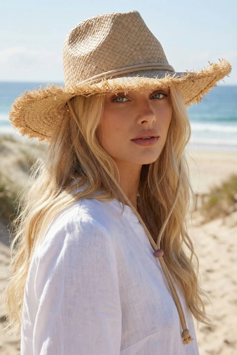 Straw Basket Weave Cowboy Hat