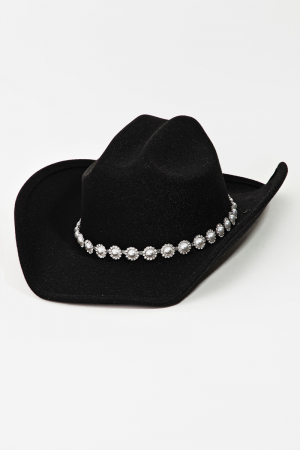 Western Pearl Studded Fashion Cowboy Hat