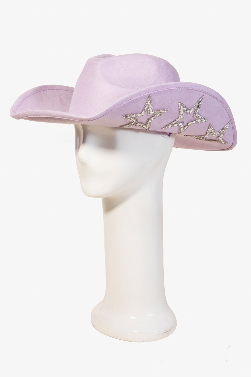 Studded Rhinestone Star Cowboy Hat