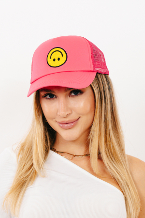 Upside Down Smiley Face Cap
