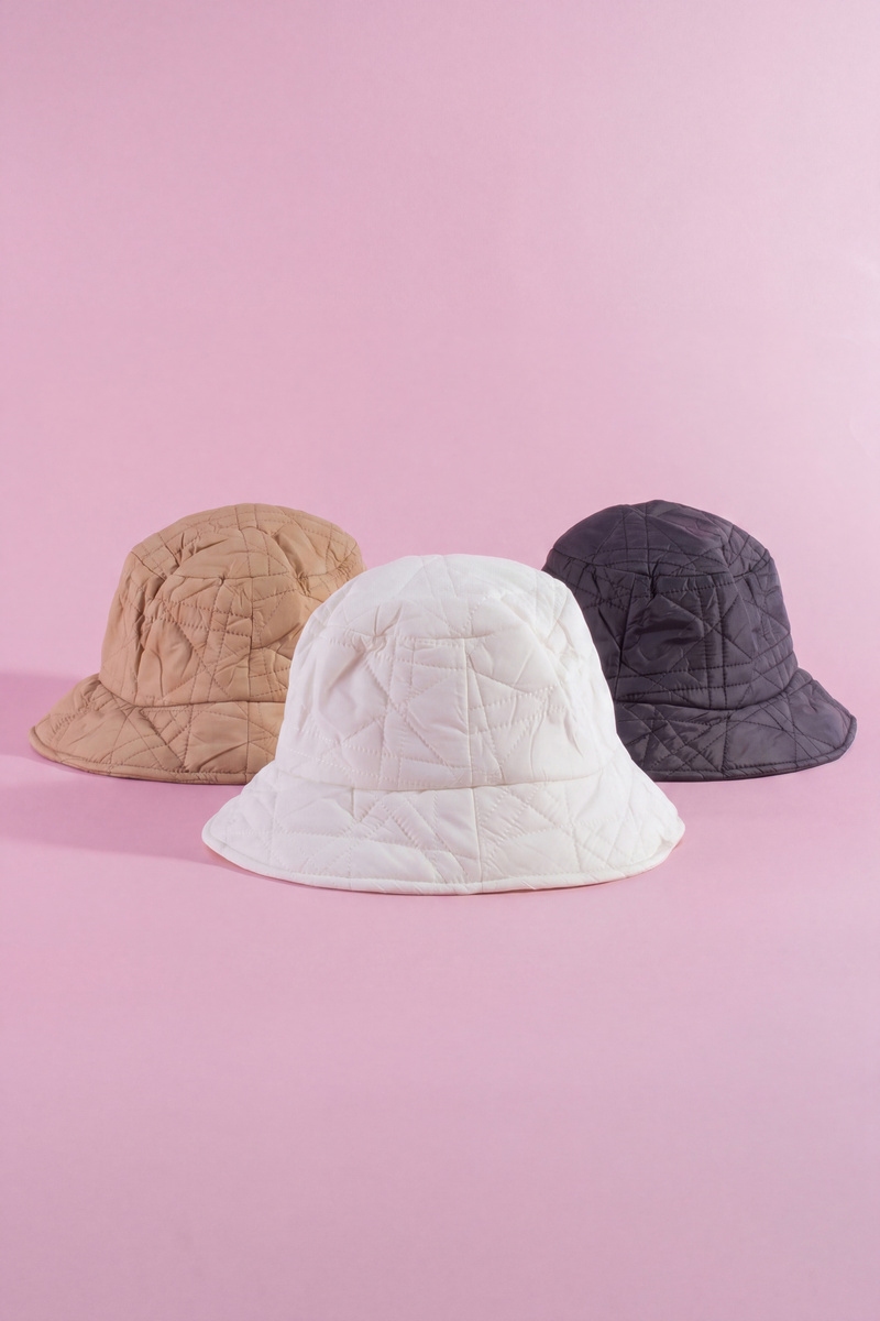Quilted Nylon Bucket Hat