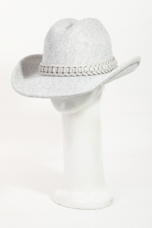 Intricate Braided Strap Western Cowboy Hat