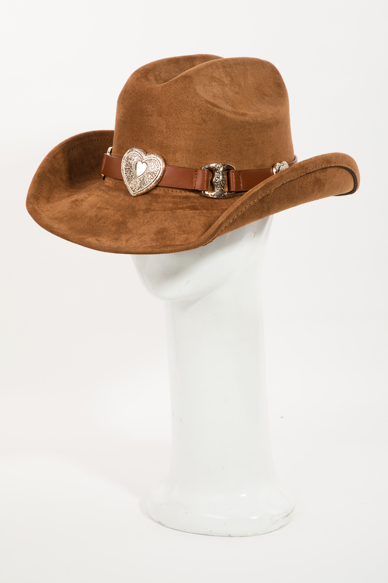 Western Heart Buckle Cowboy Hat