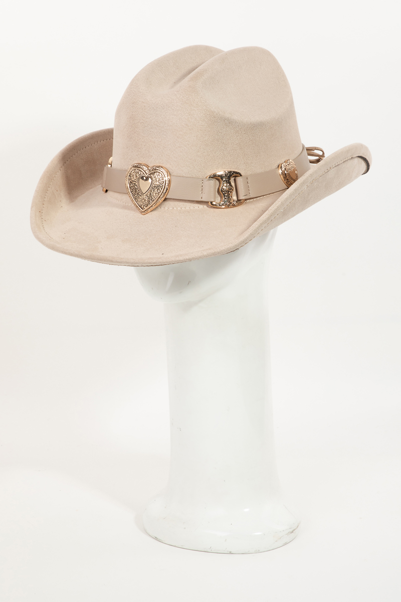 Western Heart Buckle Cowboy Hat
