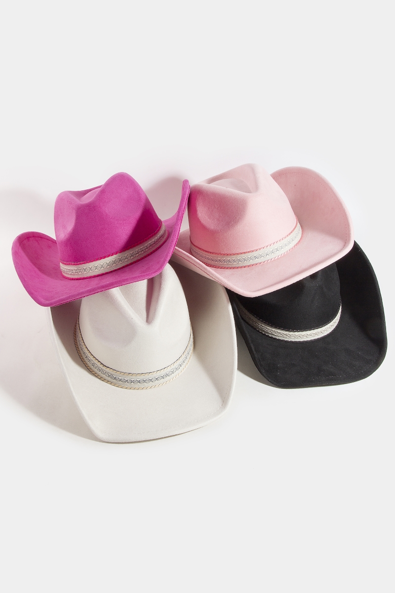 Zig Zag Pattern Band Cowboy Hat