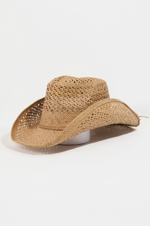 Straw Braid String Western Cowboy Hat