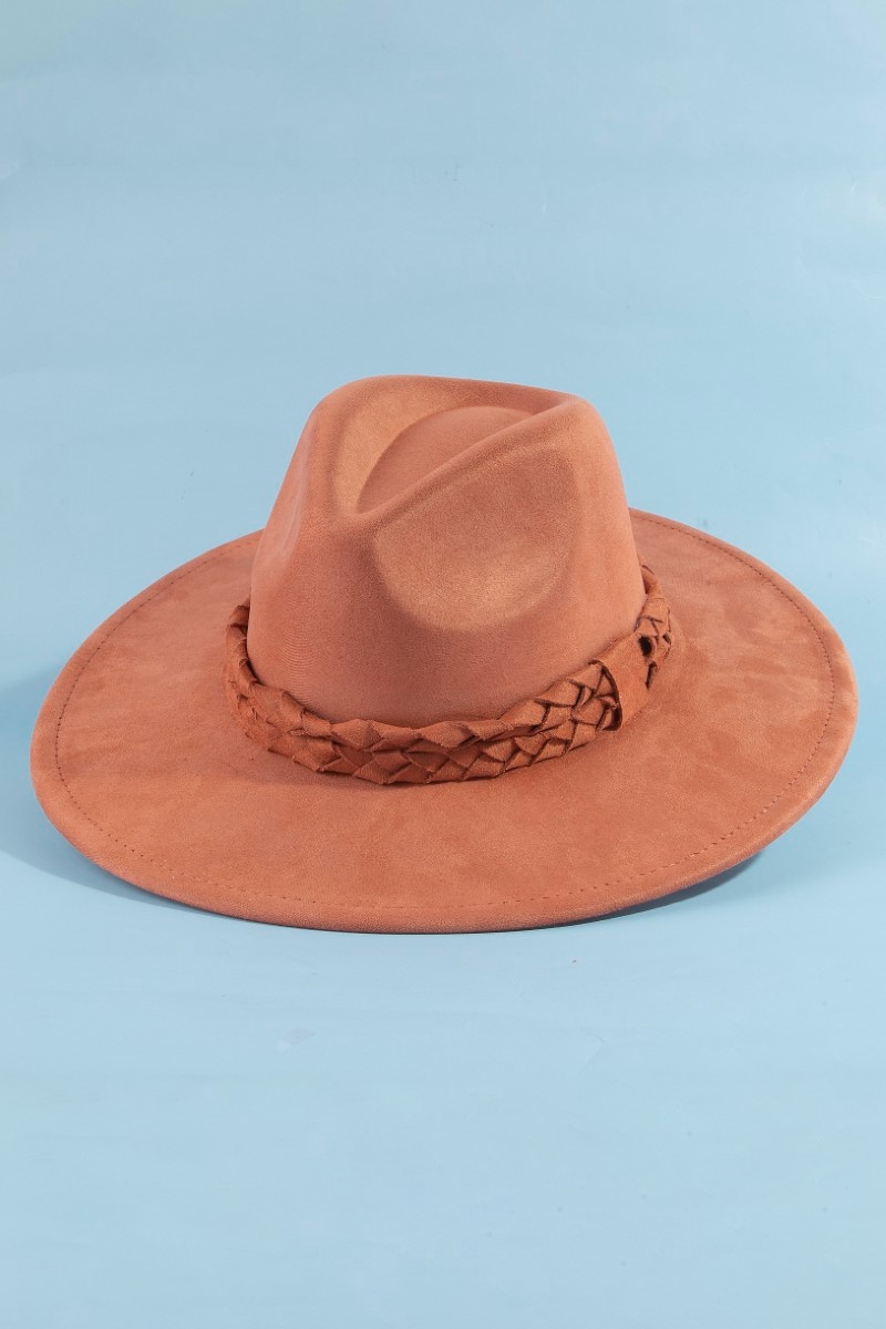 Double Rope Braid Fedora Hat