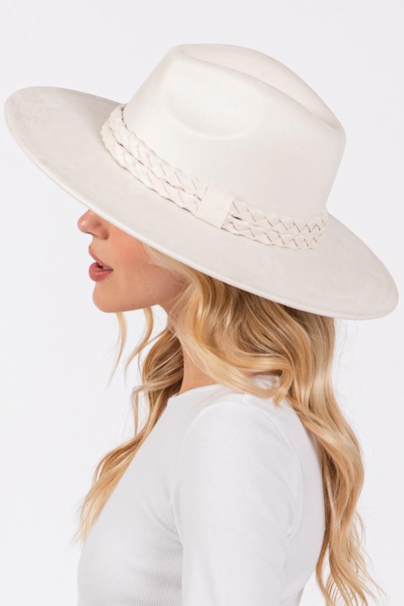 Double Rope Braid Fedora Hat