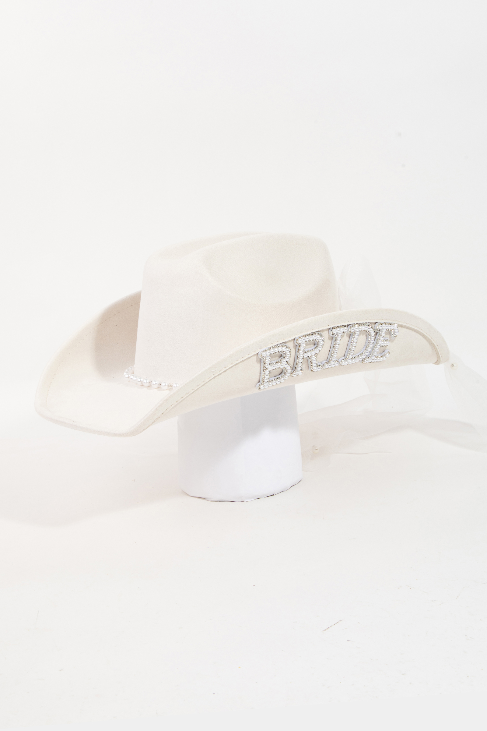 Bride Veil Cowboy Hat