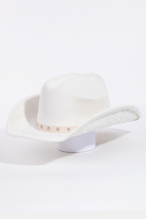 Western Star Band Studded Cowboy Hat