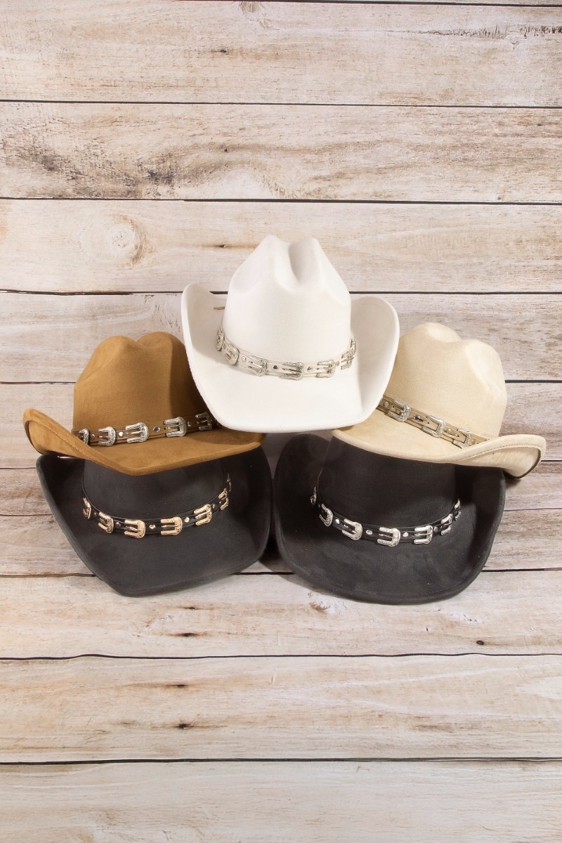 Belt Strap Cowboy Hat