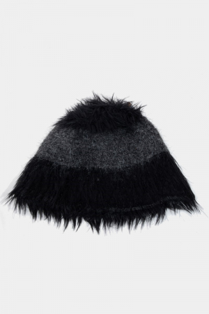 Shaggy Stripe Beanie