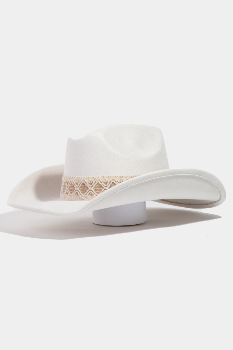 Intricate Braided Strap Cowboy Hat