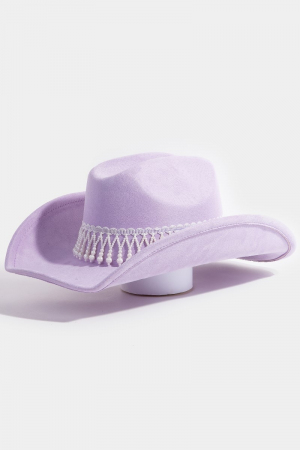 Pearl Fringe Band Western Cowboy Hat
