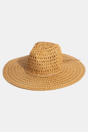 Straw Braid Floppy Hat
