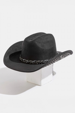 Western Studded Star Brim Cowboy Hat