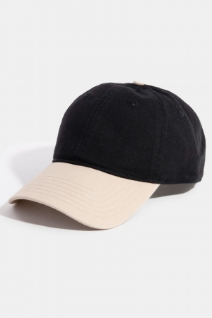 Two Tone Color Block Baseball Cap