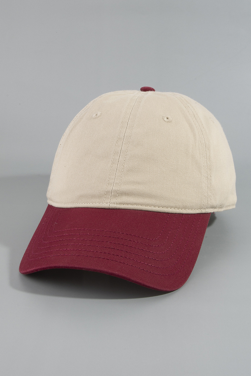 Colorblock Two Tone Unstructured Baseball Hat
