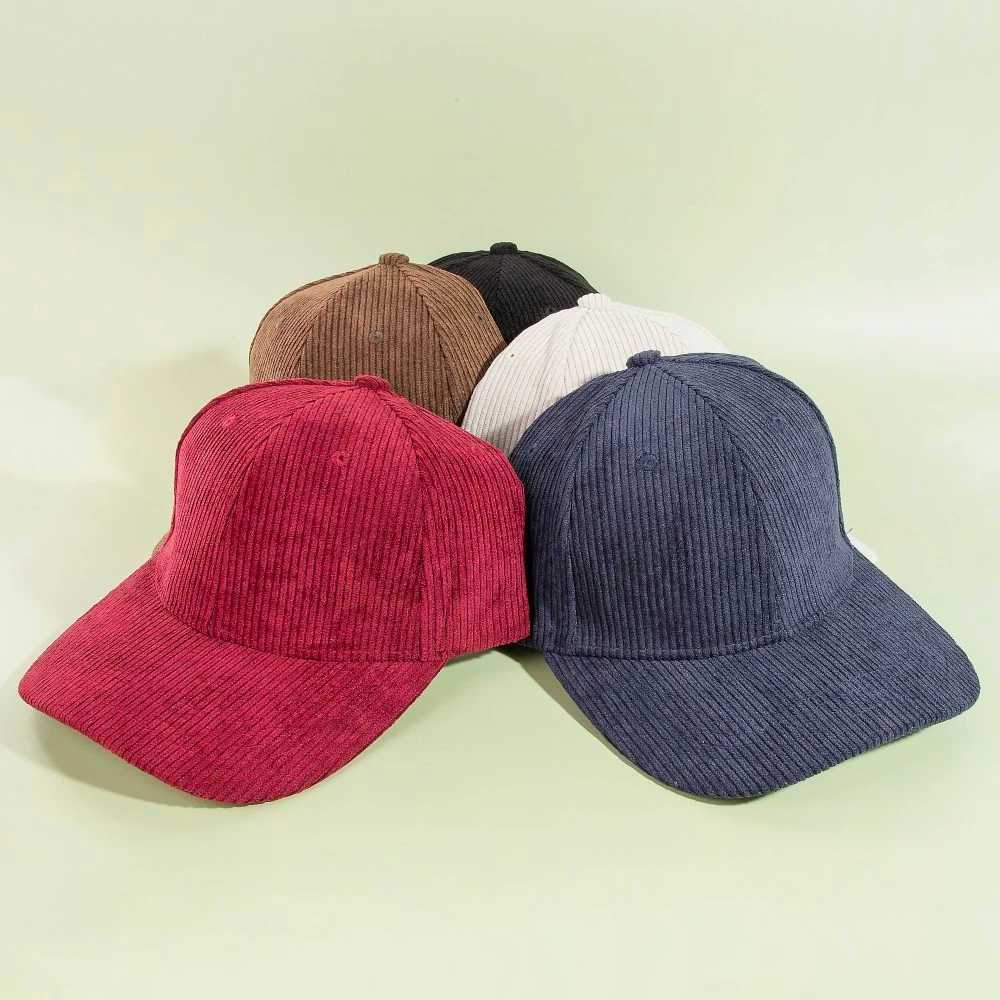 Solid Tone Corduroy Trucker Hat