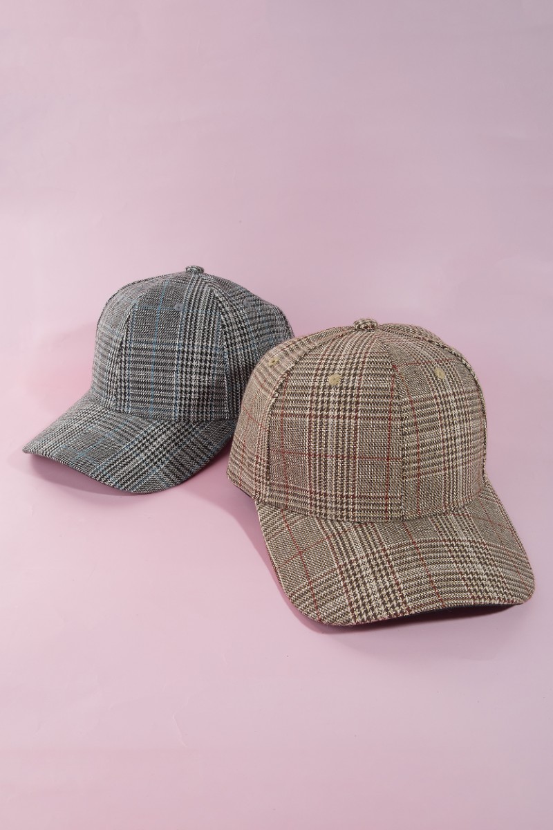 Glen Plaid Trucker Hat