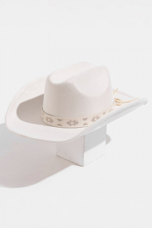 Western Tribal Pattern Band Cowboy Hat