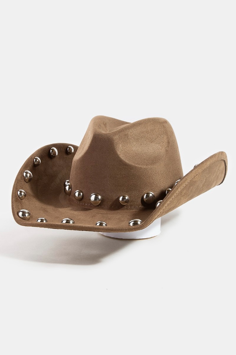 Western Ball Studded Trim Cowboy Hat