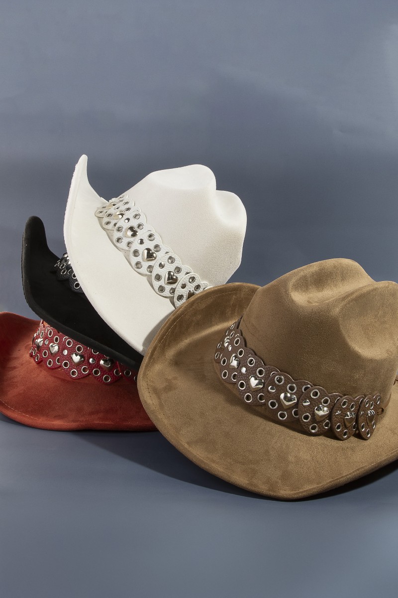 Heart Strap Belt Western Cowboy Hat