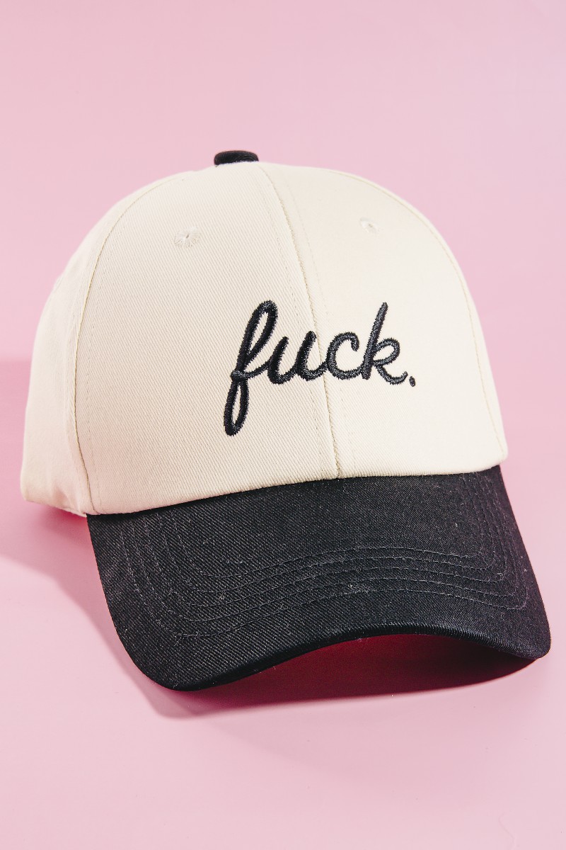 Fuck Print Cap