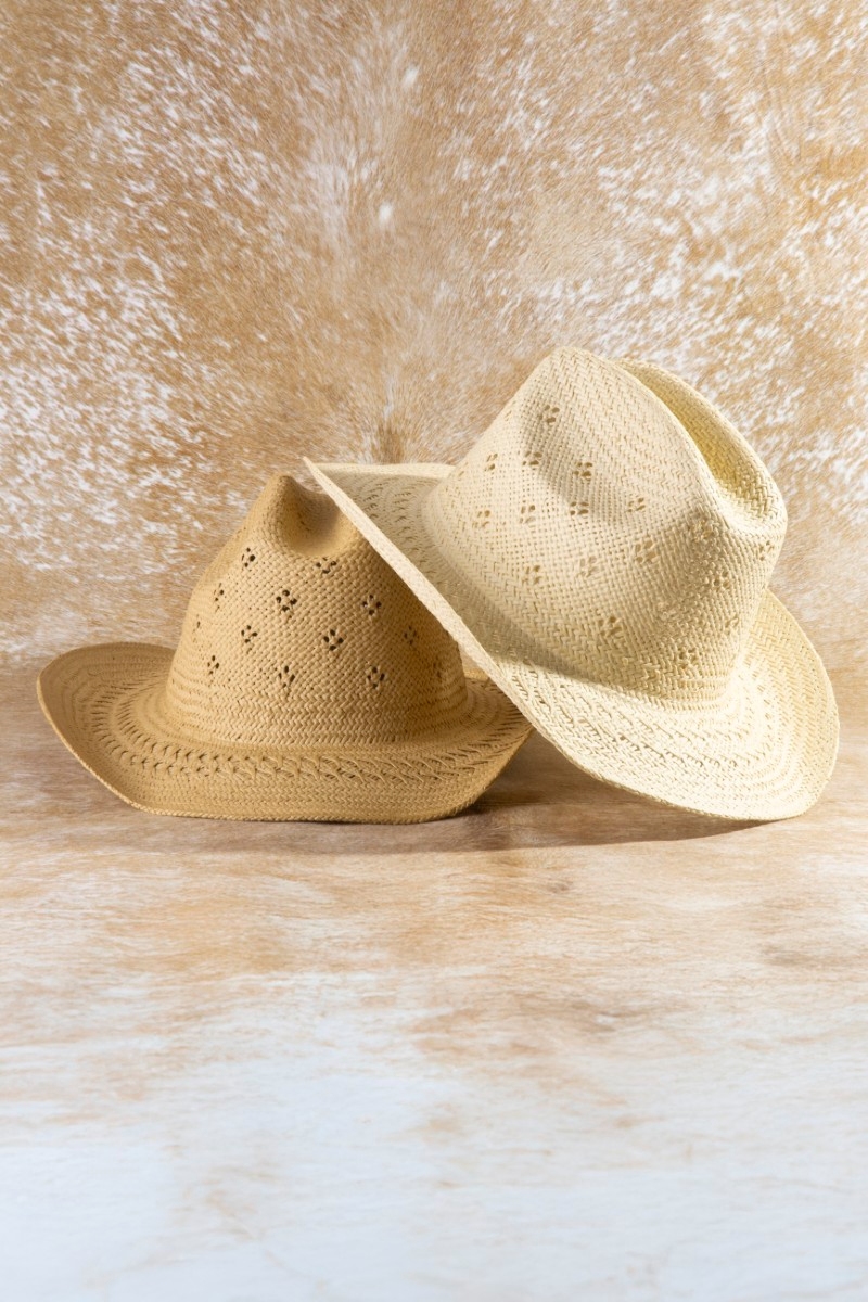 Weave Summer Straw Cowboy Hat