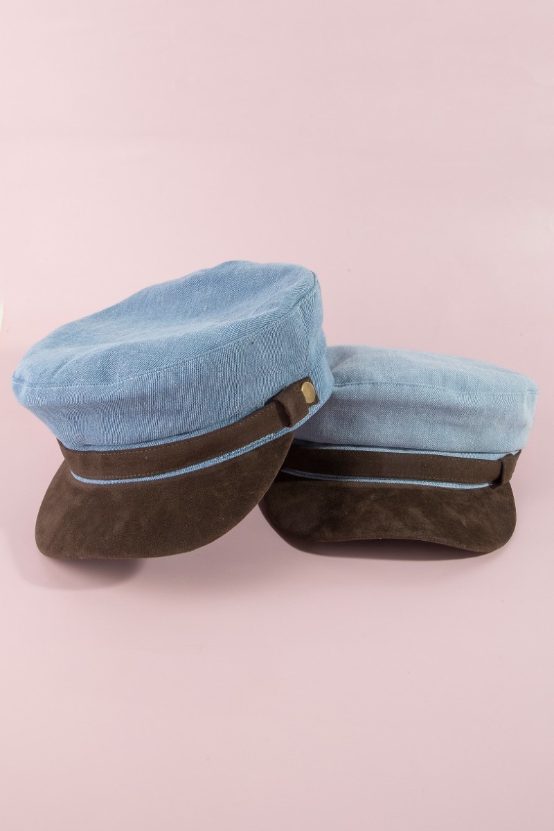 Denim Nautical Cap